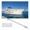 Boat Flag Pole Beautiful Practical Polishing Stainless Steel Rail Mount