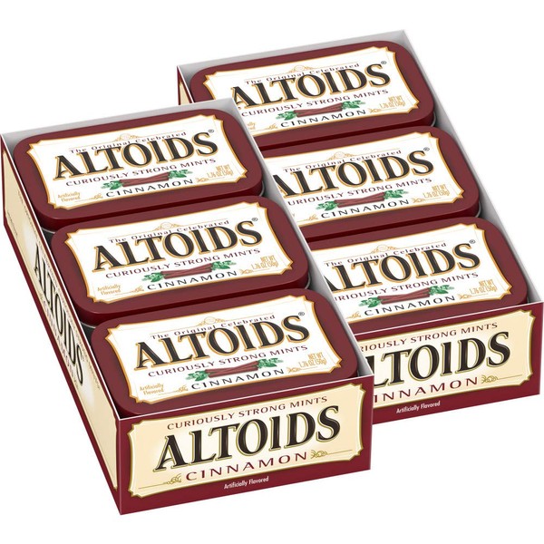 ALTOIDS Cinnamon Mints, 1.76 oz. (Pack of 12)