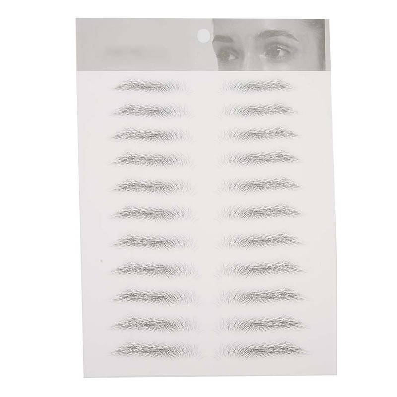 8pcs Tattoo Eyebrow Sticker Waterproof Breathable Long Lasting False Eyebrows