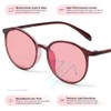 BRADDELL Indoor FL-41 Rose & Outdoor FL-60 Brown Tinted Migraine