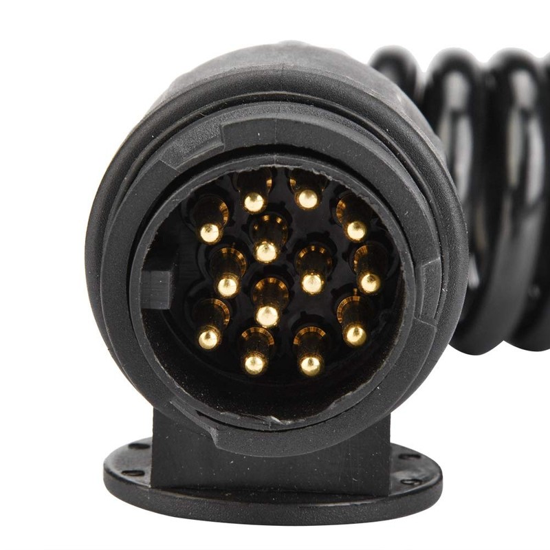KIMISS 13 Pin Trailer Plug Wiring Spring Cable Connector Adapter