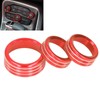 Air Conditioner Switch CD Button Knob Cover Trim Aluminium Alloy