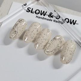 [Sl&Sul Nail Tips] Clump Nail – Square / [슬앤슬네일팁] 깨알덩어리네일 - 스퀘어