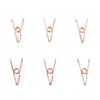 60pcs Wire Clothes Pins Antislip Creativity Metal Wire Hollow Out
