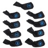 9PCS PU Leather Waterproof Thicken Plush Golf Putter Head Cover