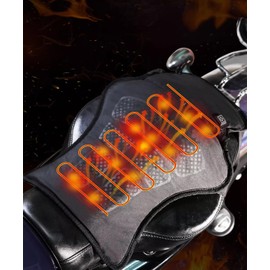 2024 Seat Heater for Motorcycles, Seat Heater Pad, USB Powered, 3 Levels of Temperature Adjustment, Bike Seat with Switch, Cold Protection, Easy to Install and Remove, Winter, Memory Function,