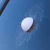 COGEEK 3D Prank Tricky Broken Glass Sticker Car Window Ball