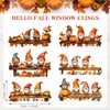 Fall Window Decals, Gnome Decals, Thanksgiving Window Decals, General Use,