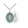 Bliss Sterling Silver Our Lady of Guadalupe Medal Pendant Necklace