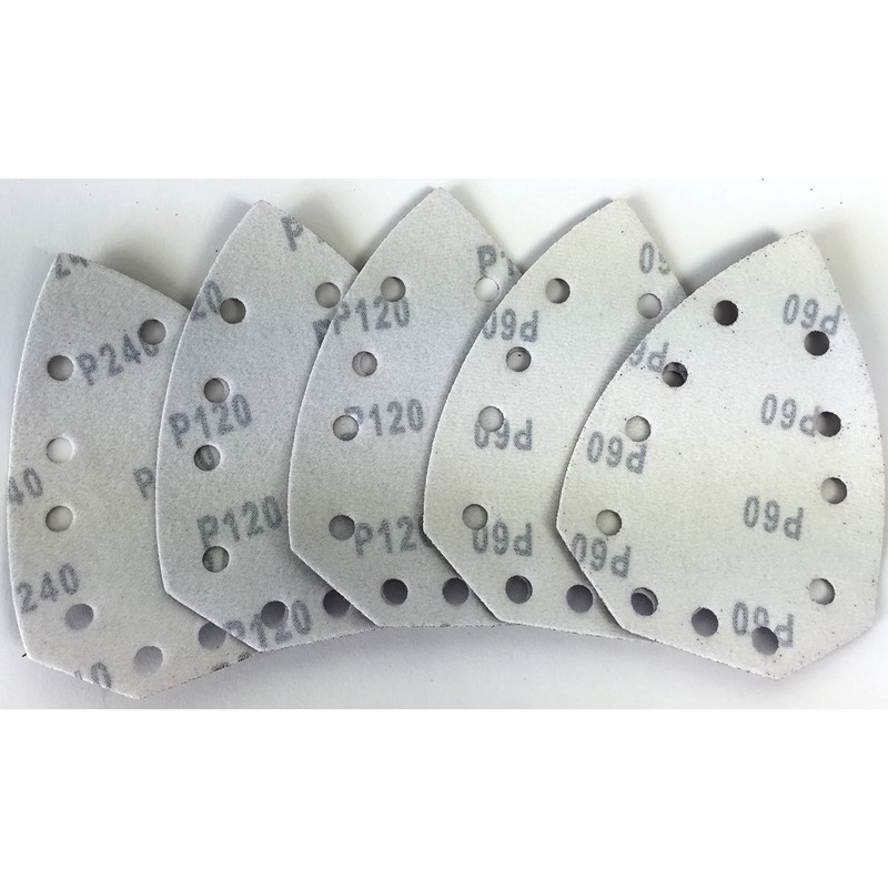 5 Piece Sandpaper Set for Parkside PHS (PAHS 10.8 A1,