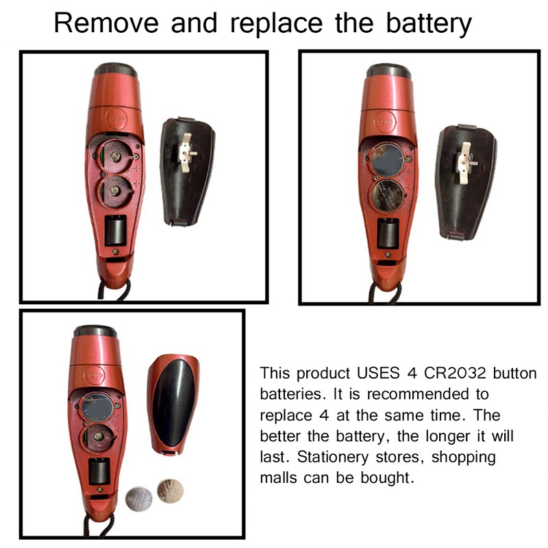 Professional Three Tone Electronic Whistle Referee Plastic Whistle for Outdoor