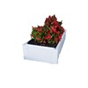 Handy Bed 1 x 2 Stack-able, White, Vinyl, Raised Garden