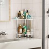 HapiRm Corner Shower Caddy Standing - 2 Tier Shower Organizer