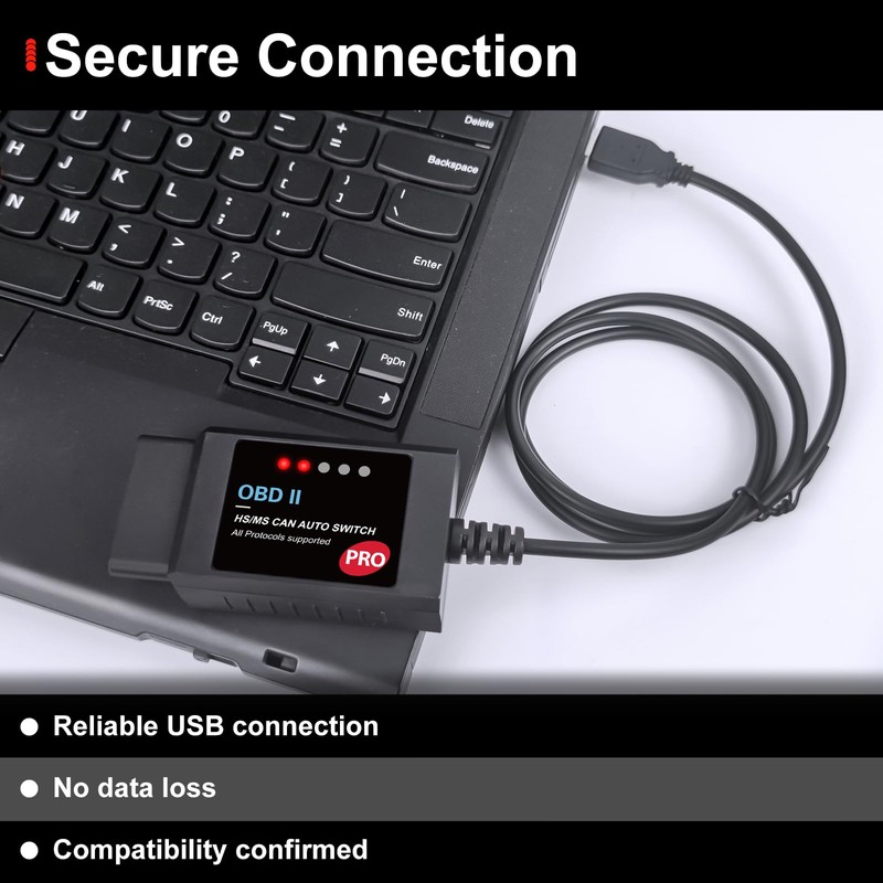 [Pro] ELM327 OBD2 Adapter USB Scanner Compatible with Ford F150