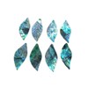 Healifty 8 Pcs Flat Abalone Shell Beads Drop Charms for