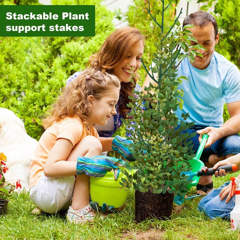 PERSZEN 6 Pack Stackable Monstera Plant Support, Plant Stakes for