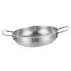 Natudeco Dual Loop Handle Frying Pans 1350 ml Thicken Stainless