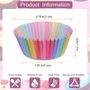 QUARKZMAN 100 Count Cupcake Liners Rainbow Cupcake Cups Standard Size