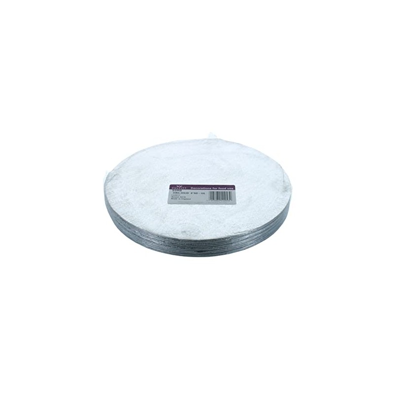 Culpitt Thick Round Turn Edge Cake Cards, Cake Boards, Silver
