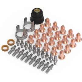 YESWELDER IPT40 45pcs Plasma Cutting Torch Tip Electrode Consumables for YESWELDER CUT65DS