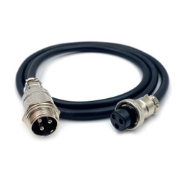 6.56 ft GX16 3 Pin Cable Male to Female Head Aviation Cordset, GX16 3 Pin Panel Mount Circular Metal Aviation Connector Adapter Female to Male Cable (2Meter)