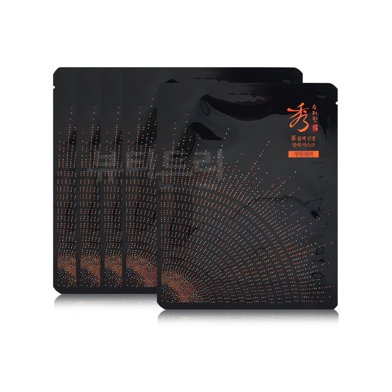 Sooryehan Black Ginseng Firming Mask 33ml x 5 sheets /