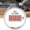 Universal Digital Oil Temperature Gauge 52mm 50‑150℃ W/Red Backlight 12V/24V