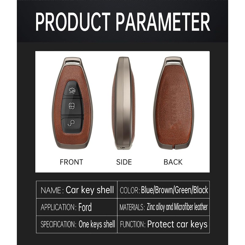HIBEYO Key Case Cover for Ford Focus 3 4 ST