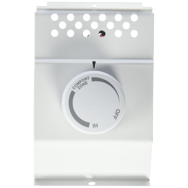 Cadet F Series Double Pole Built-In Baseboard Thermostat (Model: BTF2W, Part: 08734), 22 Amp, 120/208/240 Volt, White