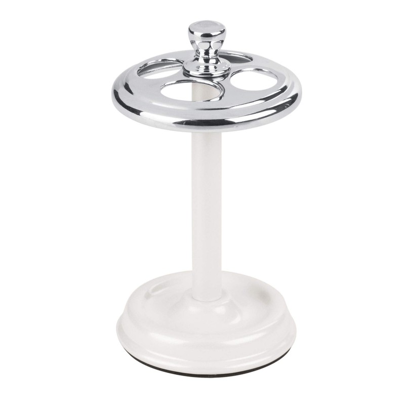 iDesign Metal Toothbrush Holder Cup for Bathroom Organization The York