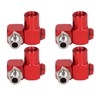 4Pcs 360 Degree Air Hose Connector 1/4in NPT Thread Industrial