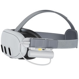 DUXICEPIN Battery Head Strap Compatible with Meta Quest 3, 5000mAh Rechargable Headstrap for Oculus Quest 3 Accessories, Extend Playtime and Comfort, Lightweight Design