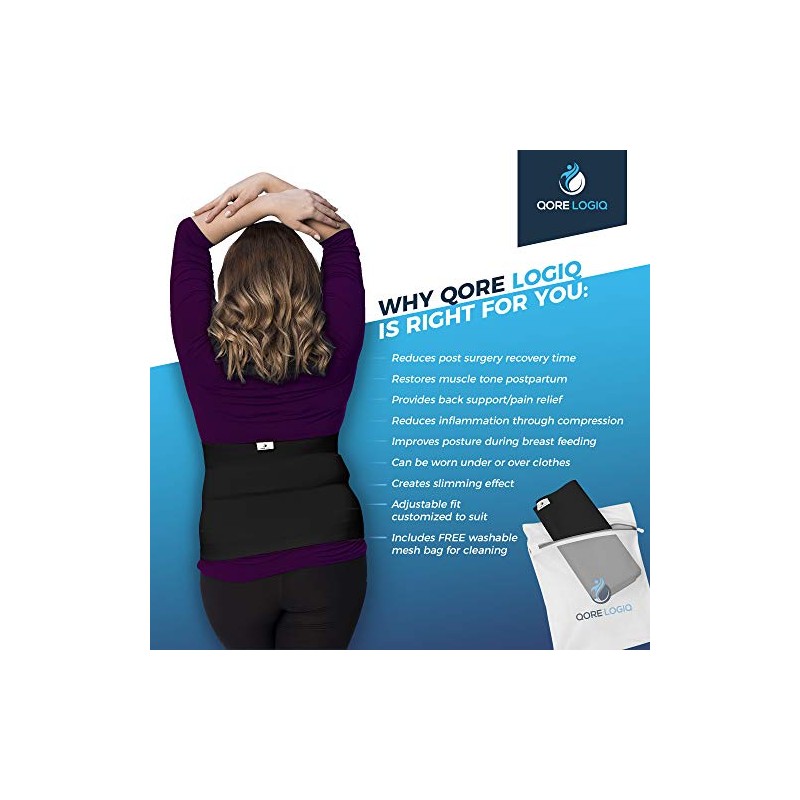 QORE LOGIQ Plus Size Abdominal Binder Post Surgery for larger