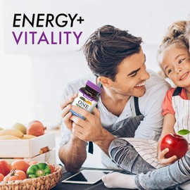 BlueBonnet Bluebonnet Nutrition One for Men Whole Food-Based Multiple, Daily Nutrition*, Non-GMO, Vegetarian Friendly, Kosher, Gluten-Free, Soy-Free, Dairy-Free, Iron Free, 30 Vegetable Capsules, 30 Servings