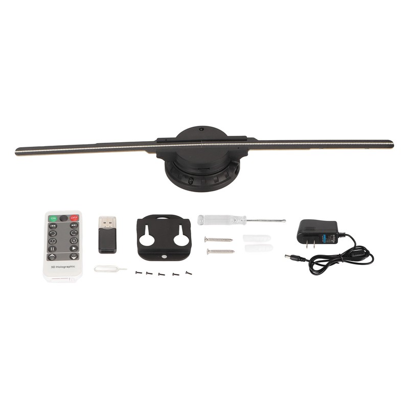 3D Holographic Fan 16.9inch 2 Blades Hologram Fan with 234