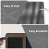 16" x 108.2" Plastic Cane Webbing for Basket Making, Black