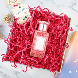 8.5oz Crinkle Paper Filler, Gift Baskets Gift Boxes Crafts Shredded Cut Paper Packaging Decorative Stuffing & Cushioning Confetti for Easter Birthday Wedding Party Favor Red