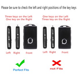 ELOHEI Key Fob Cover Case for Volvo,Soft TPU Key Fob Case Protector Holder for 2016 2017 2018 2019 2020 2021 Volvo XC90 XC60 S60 S90 XC40 Remote Keyless Entry (Black)