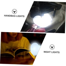 DOITOOL Pack of 2 Heart Night Light Automatic Night Light Portable Desk Lamp Portable Table Torch with Automatic Sensor Purse LED Light Heart Bag White