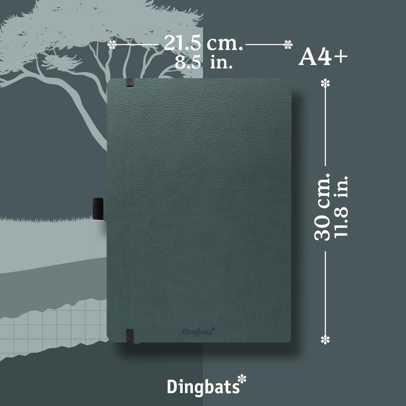 Dingbats* - Wildlife Plain Extra Large A4 Notebook - PU