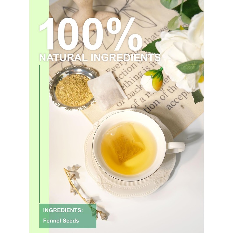 TeeLux Fennel Tea Bags, Pure & Natural Fennel Seeds Herbal