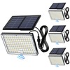 JACKYLED Motion Sensor Flood Lights, 113 LED Cool White Solar