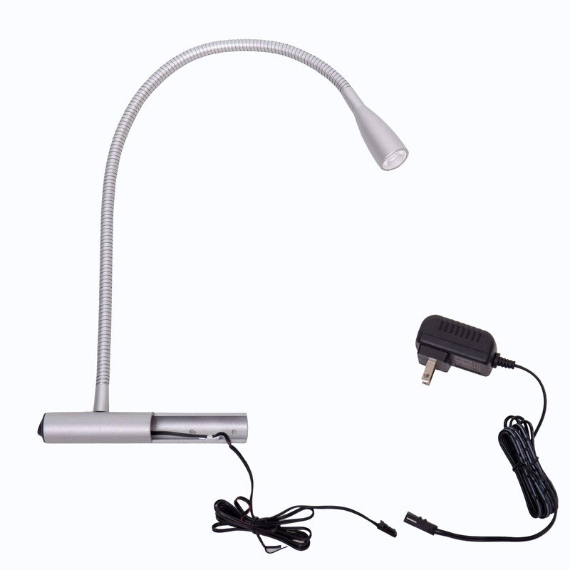 BiNFU Bedside Reading Light with Knob Switch Flexible Gooseneck LED