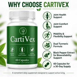 Support Supplement, Comfort, Mobility & Flexibility, Turmeric Root Extract 4:1, 95% Curcuminoids, Coleus Forskohlii & Black Pepper, 60 Capsules