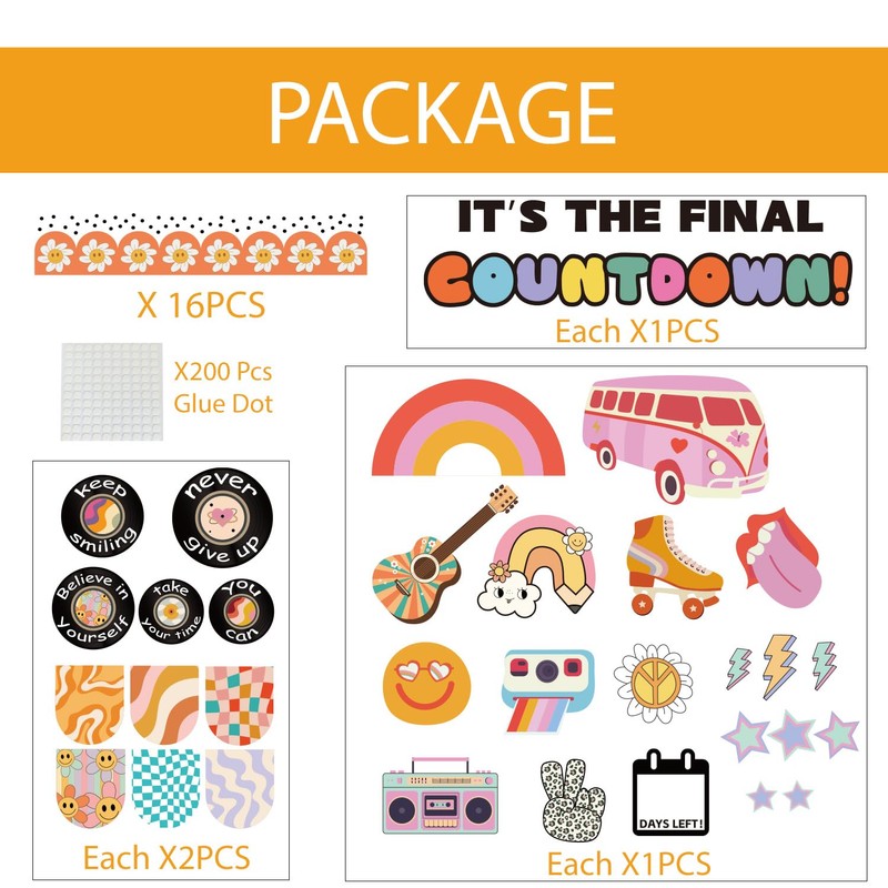 End of The Year Bulletin Board Decorations Set Graduation Classroom