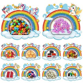 MOKOQI Unicorn Party Favor for girls, 36 Pack Unicorn Birthday Card with Adhesive Candy Storage Happy Birthday Certificates for Girls Unicorn Party Decor Birthday Cards Gifts for Kids 3-8 Years Old