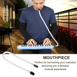 57cm Mouthpiece Tube Instrument Accessory Long Plastic Tube with a Mouthpiece Replacement Parts for Pianica Melodica Instrument Part