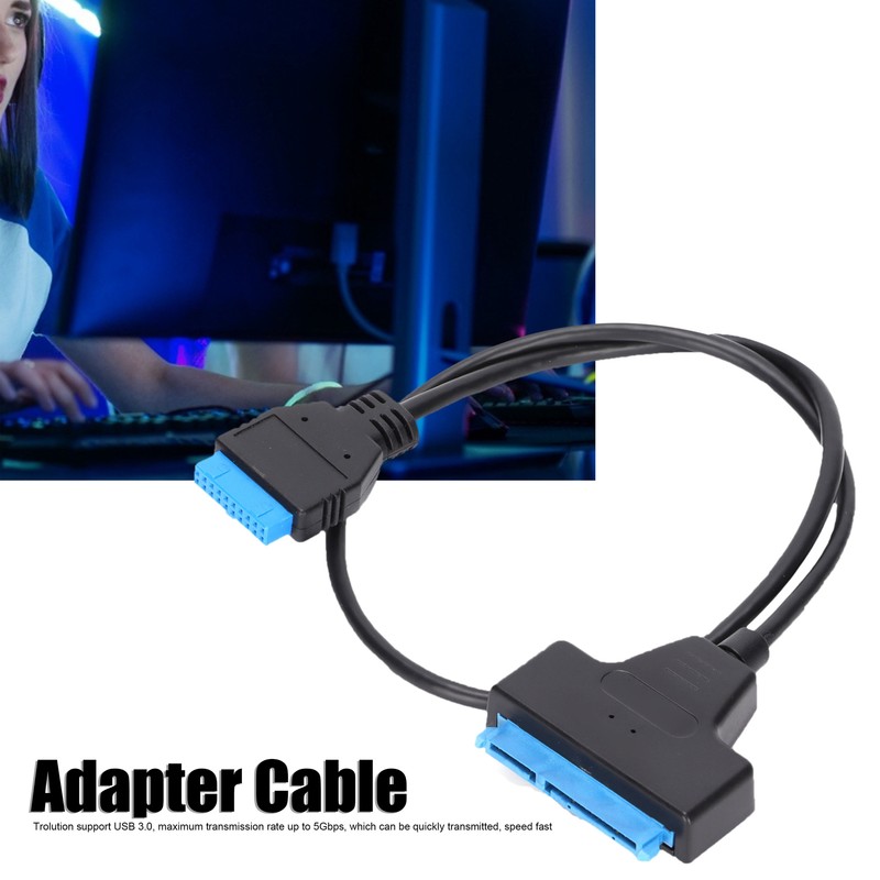 2.5in Adapter Cable 19Pin USB 3.0 to SATA 22Pin 50cm
