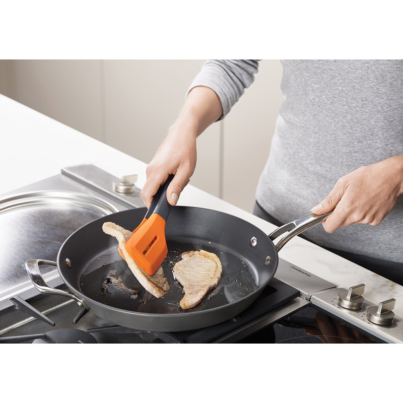 Joseph Joseph Turner Tongs, Ergonomic Silicone Tongs, Locks for compact