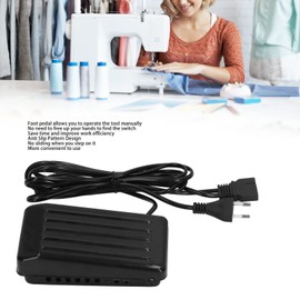 BAOFUYA Sewing Machines Foot Pedal Control 3 Port Black Replacement Foot Pedal Sewing Machines Universal Accessories